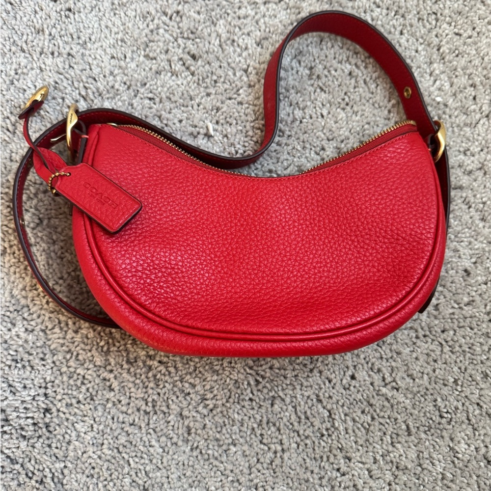 Coach Red Leather Women's Bag